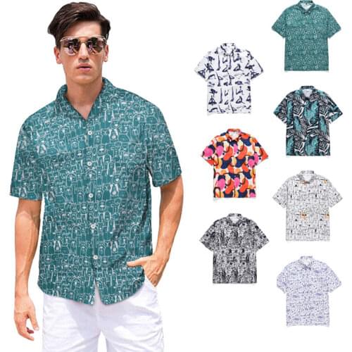 Мужские пляжные (гавайские) рубашки Picemice China At AliExpress