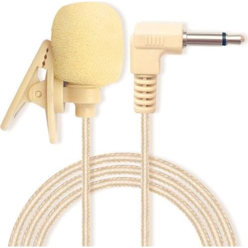 3.5mm Mini Portable Microphone Condenser Clip-on Lapel Mic Lightweight Wired Microphone For Video Conference, Song Recording