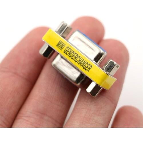 VGA Gender Changer Adapter Male to Female RS232 Gender Changer DB9 9pin Female to male