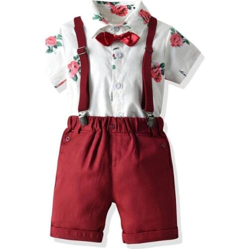 Baby Boy Clothes Children Sets Boutique Cotton Short Sleeve Print Infant Shirt Pants Suits Spanish Birthday Party Clothing L845