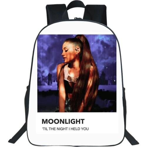 Ariana Grande Backpack Hip Hop Travel Rucksack Teenager Bookbag Boy Girl School Bags Quality Backpack Children Mochila