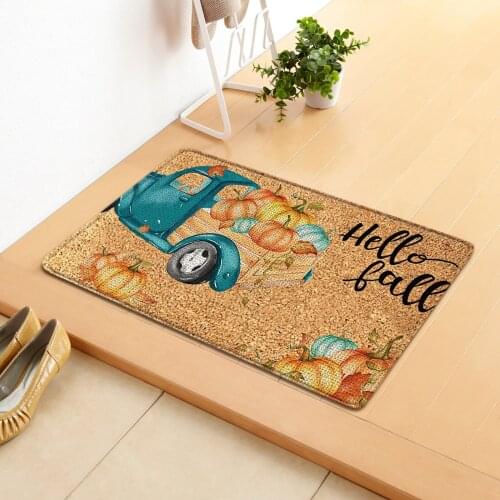 Outdoor Carpet Merry Thanksgiving Decor for Home Christmas 2021 Ornaments Xmas Gift Welcome Entrance Floor Mat Non Slip Mats
