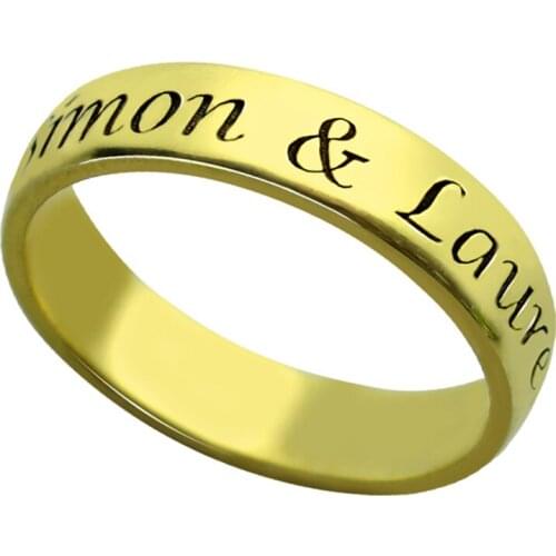 Uonney Dropshipping Customized Ring Personalized Inspiratonal Rings Mothers Day Gift Engraved Name For Women Jewelry