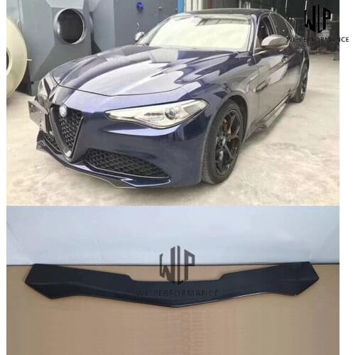High quality Carbon fiber Car body kit Front splitter lip For Alfa Romeo Giulia Four-leaf clover style Car styling