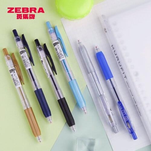 Japan ZEBRA 9 Pcs/lot Gel Pens 1.0mm Colored Gel Ink Pen JJ15 School Office Supplies Student Ink Ballpoint Pen Papelaria Caneta