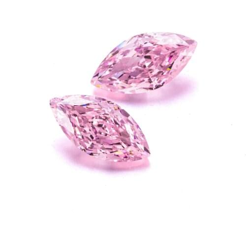 Zhanhao Factory Wholesale Price Hand Made Marquise Ice Cut Fancy Color Lab Diamond Loose Gemstone