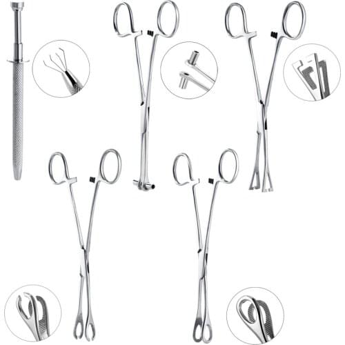 1PC Professional Stainless Steel Ear Lip Navel Nose Tongue Septum Sponge Piercing Tool Forceps Pliers Permanent Body Jewelry