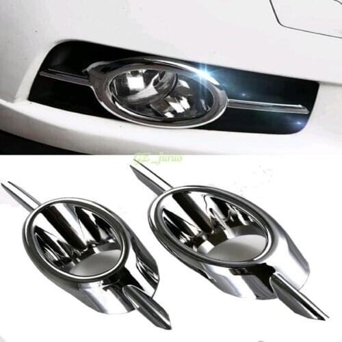 2Pcs L/R ABS Chrome Front Fog Lamp Cover for Chevrolet CRUZE 2009-2012 Decoration Accessories