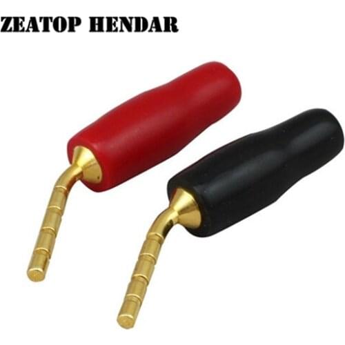 20Pcs Angel Pin 2mm Banana Plug Speaker Terminals Ampfier Plugs Screw Solder-free Hi-fi Adapter Copper Connector