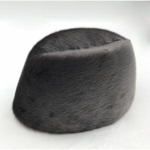 2021 Latest fashion Seals fur hat 100% Real full pelt precious Seals High-quality fur the peaked cap formal hat HB-003