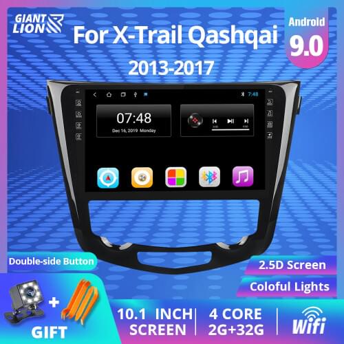 2DIN Android 9.0 Car Radio Multimedia DVD Video Player Navigation GPS WIFI DVD For 2013-2017 Nissan X-Trail XTrail T32 Qashqai
