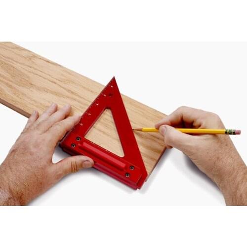 Aluminum woodworking crossed triangle ruler,gauge tool
