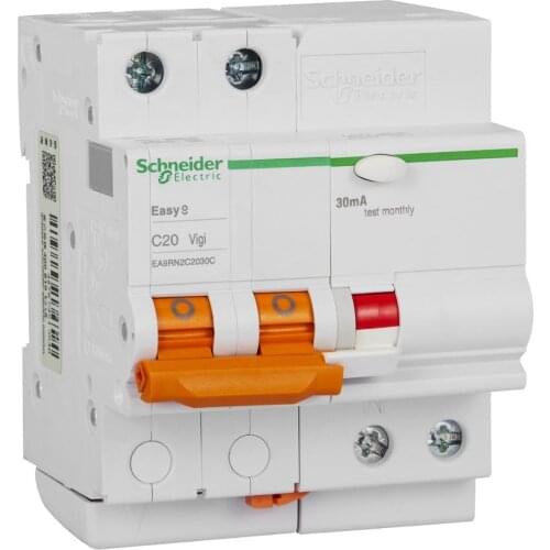 Original export AC Type C 2P 10A 16A 20A 25A 32A 40A 50A 63A residual current operated protection circuit breaker 230/400V 50Hz