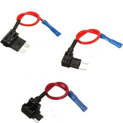 Car Blade Fuse Holder Add-a-circuit Electric Appliance Piggy Back Fuses Tap