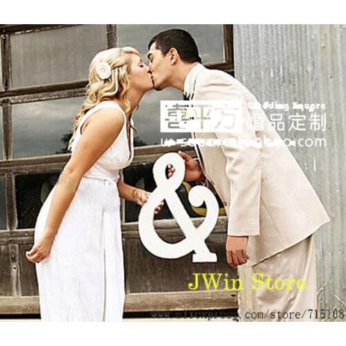 White Letter & Big Size Wedding Home Decoration Three-Dimensional Letter Wedding Props Photo Props Waterproof Letter & 30*22.5cm