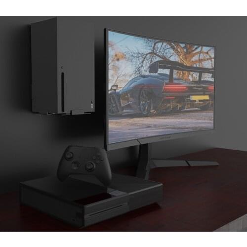 For Xbox Series X S Game Console Wall Mount Holder Bracket Game Host Metal Storage Holder Host Rack Stand Accessories