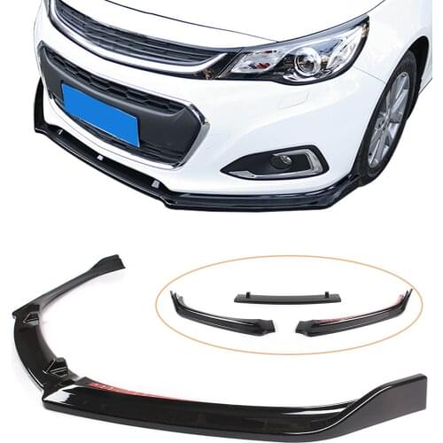 Glossy Black ABS Car Front Bumper Spoiler Lip Splitter Protective Trim For Chevrolet Malibu 2012 2013 2014 2015 2016 2017 2018