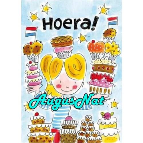 Blond amsterdam diamond painting cartoon daimond embroidery full square daimont painting birthday picture cake diamant draw art