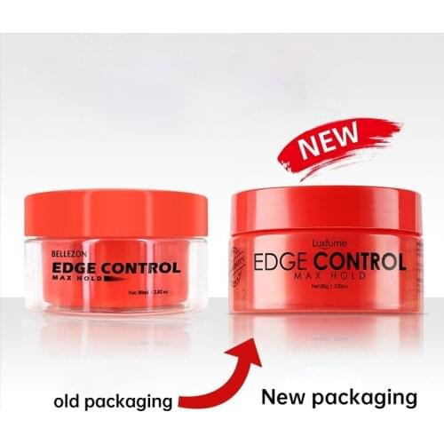 Hair Edge Control Cream Gel Baby Hair Super Sleek Max Hold Long Lasting Waterproof Hair Oil Wax Black Girls Hairstyle 80ml