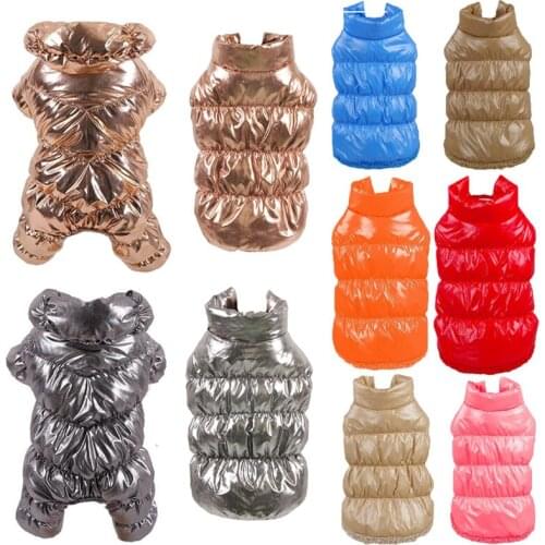 Pet Dog Jacket Winter Warm Down Super light Dog Clothes For Labrador Waterproof Big Dog Coat Chihuahua French Bulldog Outfits