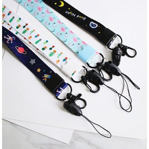 Cartoon Cute Lanyard For Keys Lanyard For Iphone Samsung Phones MP3 USB Flash Drives Keys Keychains ID Name Tag DIY Hang Rope