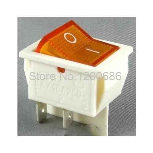 On the opening of the Shanghai Wing Star ship switch KCD4 KCD2-21NC 16A 4 feet yellow light yellow shell 220V