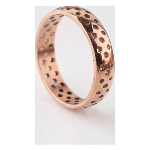 New 2014 Fashion Trendy Hollow Out Rose Gold 316l taitain titanium steel Rings for Men and Women