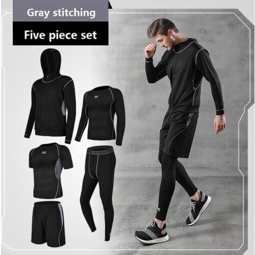 2021 Summer New Mens Sets O-Neck T-shirt Sports Shorts Outdoor Running Mountaineering Casual Sportswear Man Sweater Tshirts