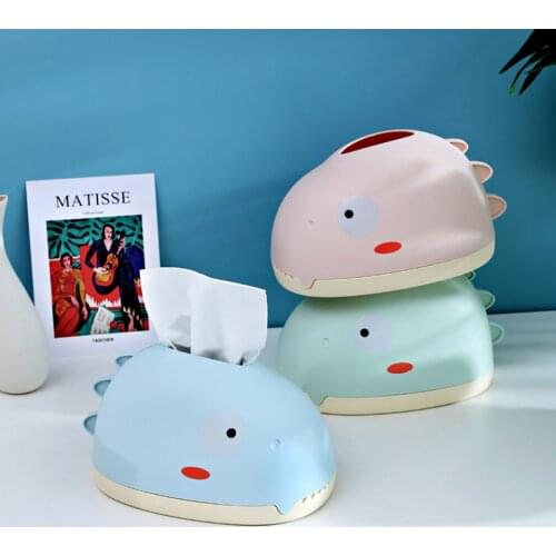 Dinosaur Plastic Tissue Box Wet Tissue Holder Baby Wipes Paper Storage Box Paper Towel Organizer Napkin Dispenser Kitchen Supply