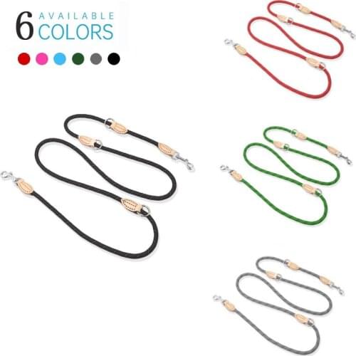 Multifunctional One For Two Pet Leash 6 Ways Dog Leashes Reflective Durable Walking Training Lead Dog Accessories Correa Perro