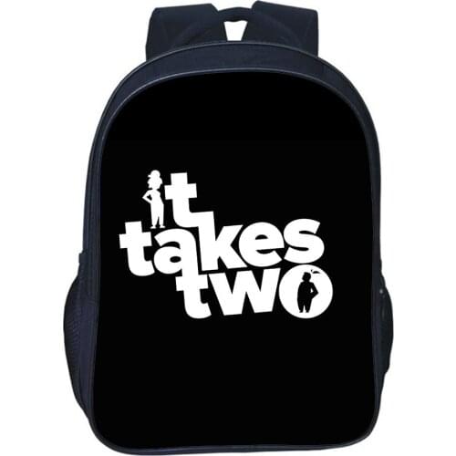 It Takes Two Backpack Teen School Bag Girls Bags Boys Backpack Children Backpacks Games Fashion Bookbag Double Zipper Bookbag
