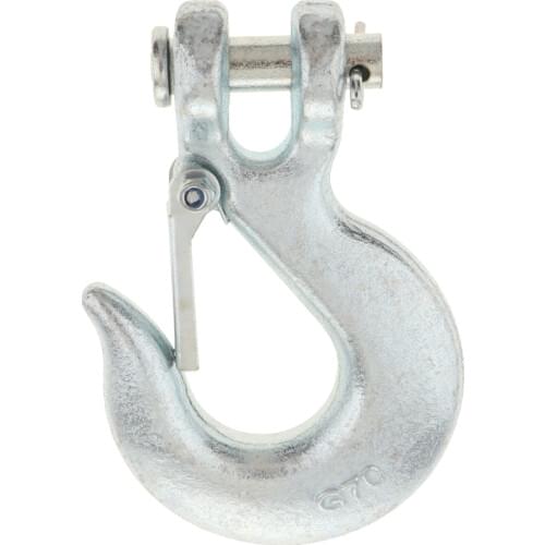 5/16 Inch Silver Half-Linked Winch Hook /Latch for ATV UTV Winches 6000 Lbs