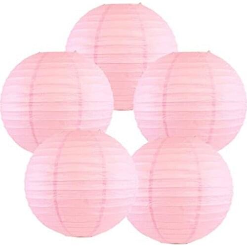 Folding Handmade Round Paper Lanterns Wedding and Festival Supplies Decoration