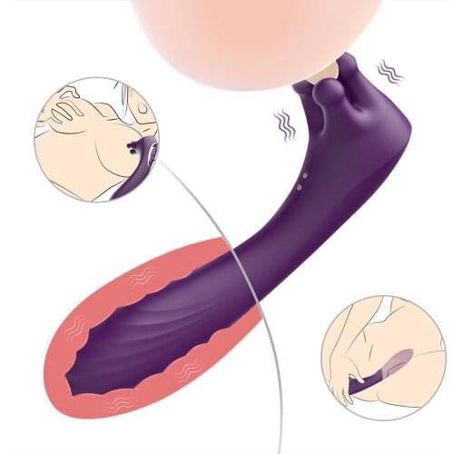 Nipple Stimulator Licking Vibrator Rotation Clitoral Vibrator Breast Enlargement Masturbator Nipple Massage Sex Toys for Women
