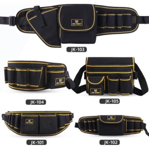 Heavy Duty Tool Pouch Adjustable Belt Electrician Drill Holster Waist Tool Bag Multifunction Belt Tool Pouch Wrench Hammer Screw