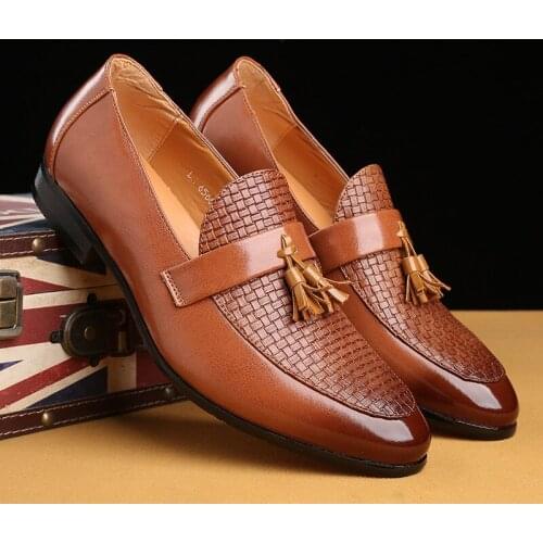Party Shoes Men Wedding Tassel Loafers Luxury Brand Dress Shoes Men Elegant Italian Coiffeur Loafers Men Formal Shoes Ayakkabi