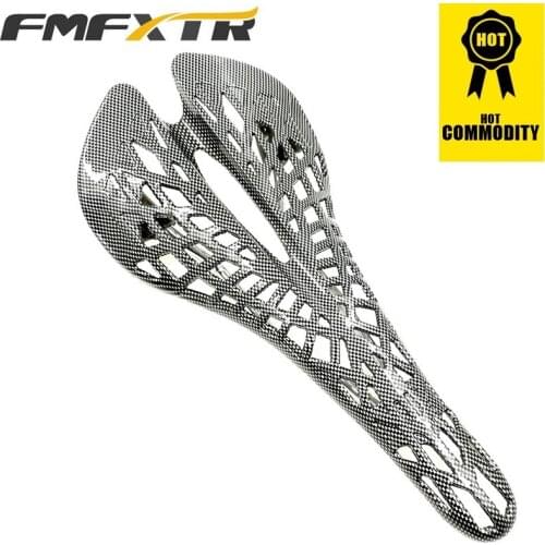 FMFXTR Bicycle Saddle Carbon Fiber Color Engineering Plastic PVC Saddles MTB Mountain Bike Folding Bicycle Seat Cushion Men