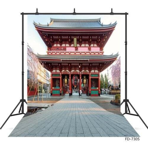 Photography Backdrops Japan Temple Views Vinyl Photo Studio Backgrounds for Baby Children Portrait Dolls Photocall Photobooth