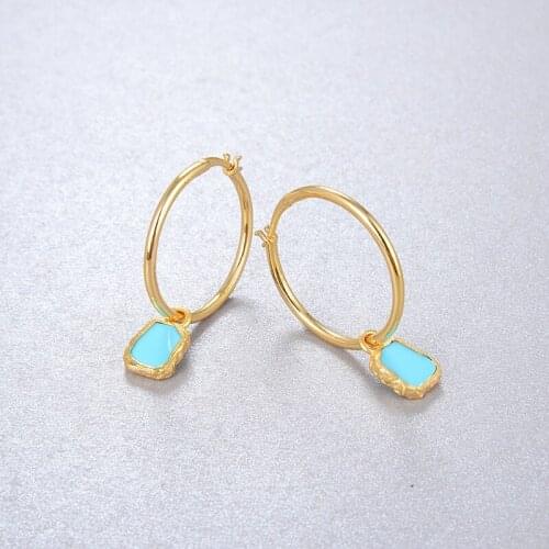 High jewelry S925 sterling silver natural zircon large circle pendant earrings New high-end fashion retro earrings for women