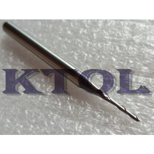 High precision 2 flutes spiral router bits 10pcs/lot 3.175x0.8x3mm for aluminum sheet resin wood long using life Free shipping