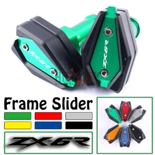 Motorcycle CNC Frame Crash Pad Engine Stator Sliders Protector Falling Protection For Kawasaki Ninja ZX6R ZX 6R 13-17 2013-2017