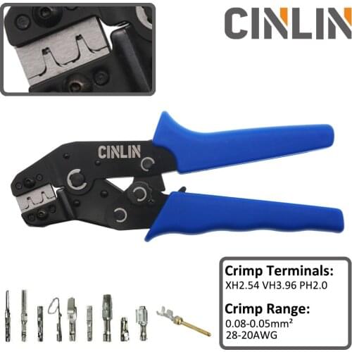0.08-0.5mm 28-20AWG SN-02BM Terminals Crimping Tools Robust Crimper Dies for XH2.54 VH3.96 PH2.0
