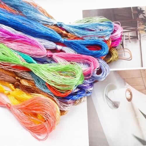 20Meters Multicolors Durable Birght Colors Cotton Cross Stitch Threads Sewing Skeins Embroidery Thread Floss Kit Sewing Tools