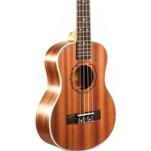 23" Ukulele Mini Hawaiian Guitar Rosewood Fretboard 4 strings Mahogany Electric Ukulele with Pickup EQ Uke