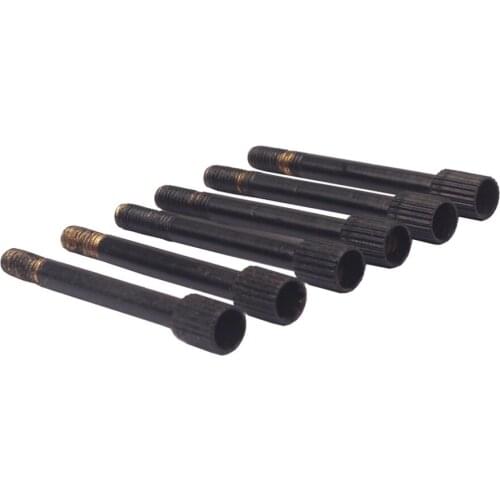 6pcs Tremolo Bridge Saddle Metal Lock String Screw Clamp for Electric Guitar