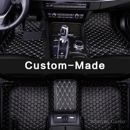Custom made car floor mats for Toyota Land Cruiser 100 200 Prado 150 120 sequoia Fortuner Hilux Camry Rav4 full cover rugs