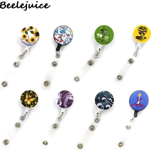 ID Fashion Women Card Holder Lanyard Colorful Retractable Badge Reel Nurse Doctor Student Exhibition ID Card Clips Badge Holder
