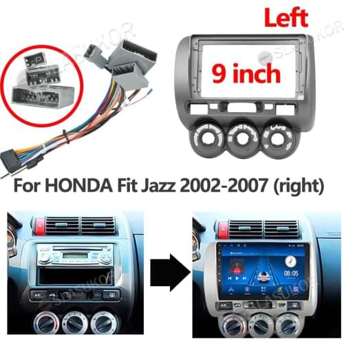 For HONDA Fit Jazz 2002 2003 2004 2005 2006-2007 Wires Board Control CANBUS Work Stereo Panel Dash Installation DVD Frame 2din