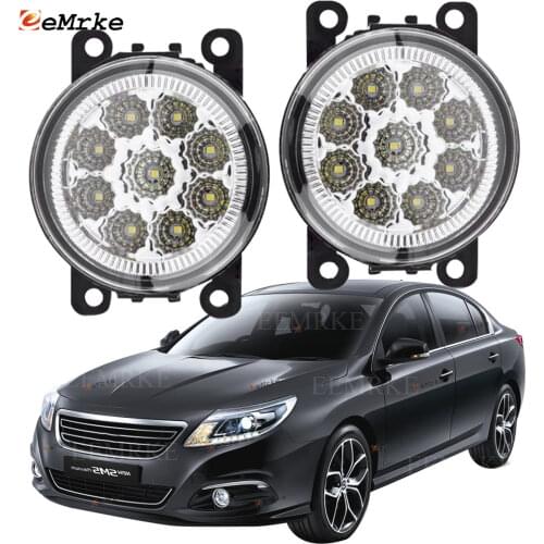 EEMRKE 2-PCS CarStyling for Renault Latitude L43 2011-2015/Samsung SM5 L43 SM7 L47 9-Pieces Led Fog Lights H11 12V Fog Head Lamp