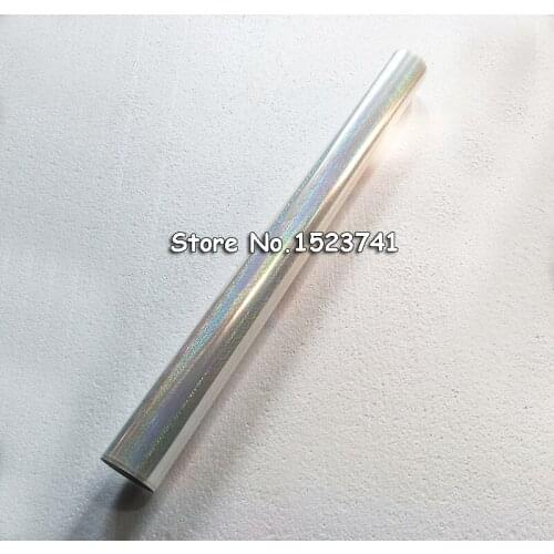 64cmx120m Holographic foil transparent Crystal point pattern stamping foil hot press on paper or plastic transfer film